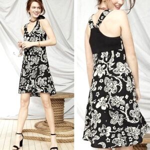 CAbi Padma B&W Floral Dress Style #5263
